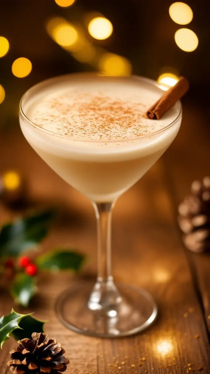 Spiced Eggnog Martini