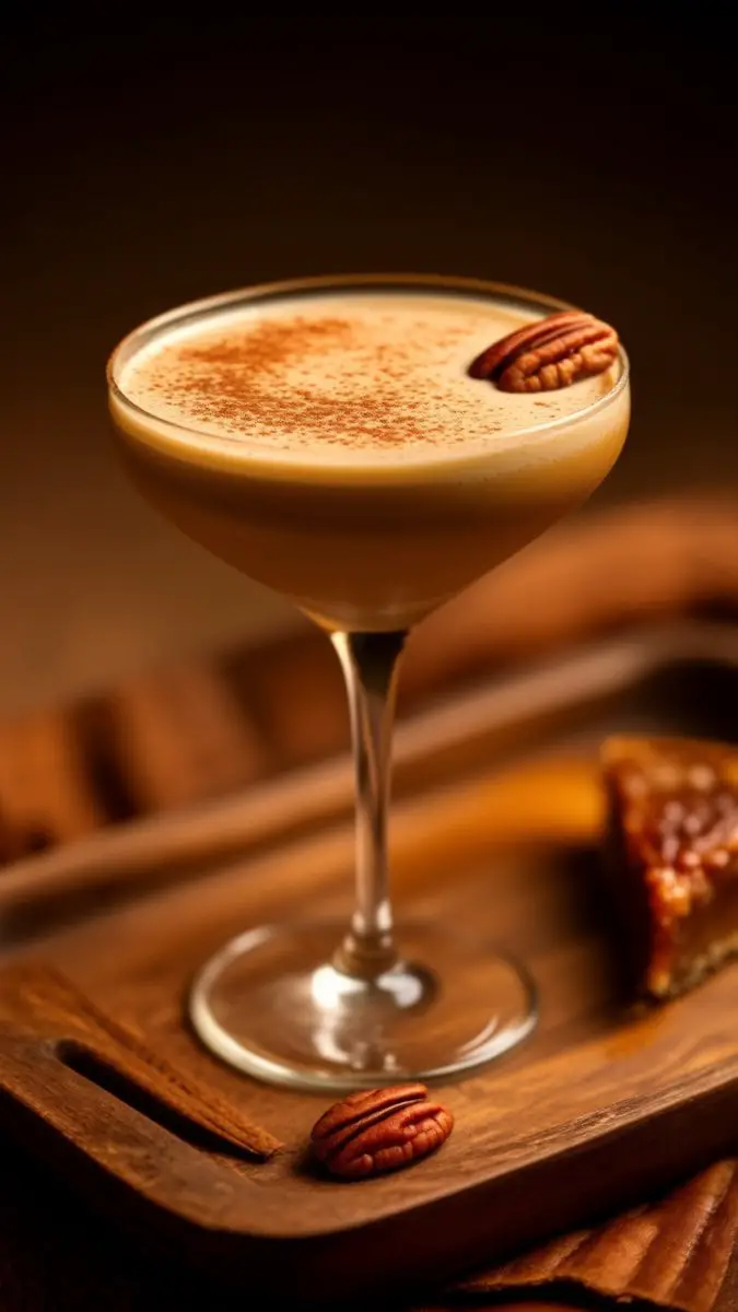 Pecan Pie Martini cocktail