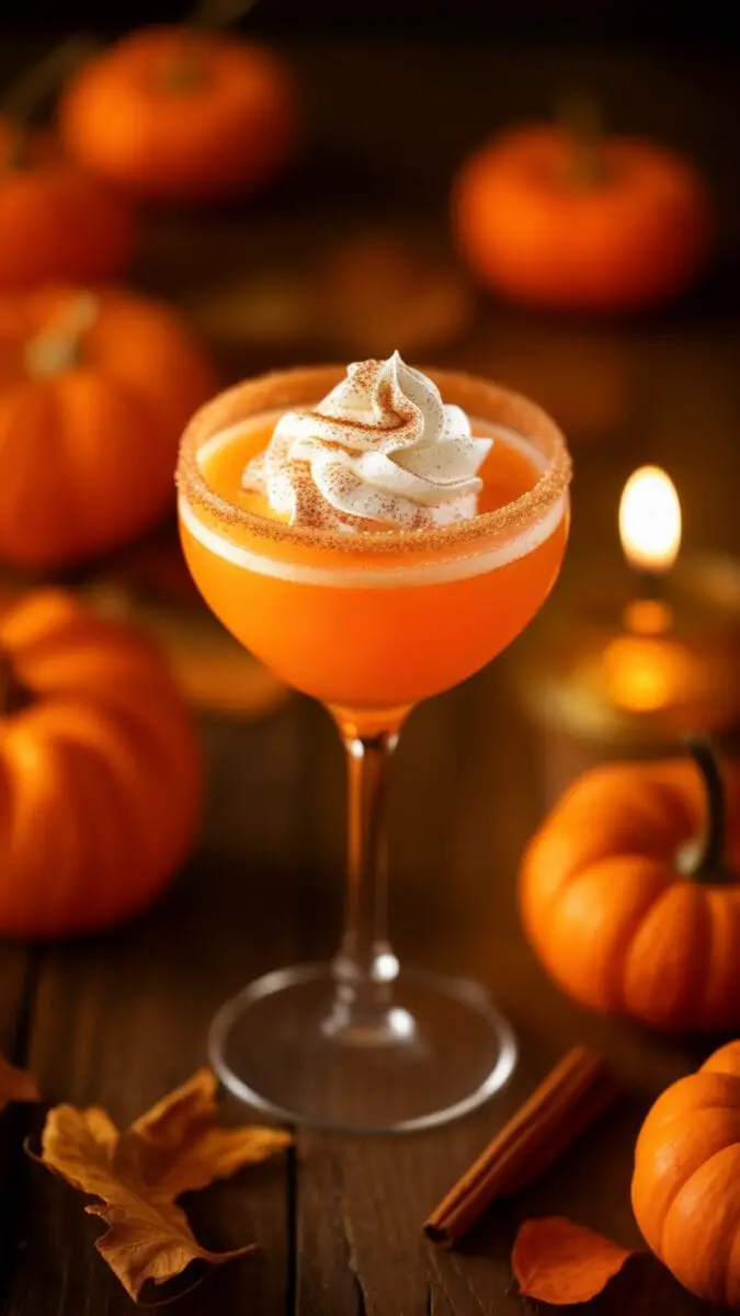 Spiced Pumpkin Martini cocktail