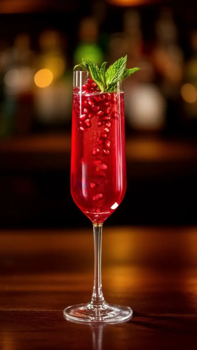 Pomegranate Vodka Sparkler