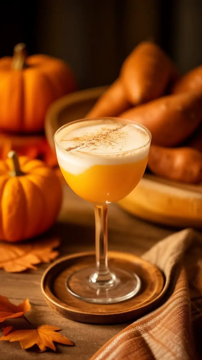 Sweet Potato Sour cocktail