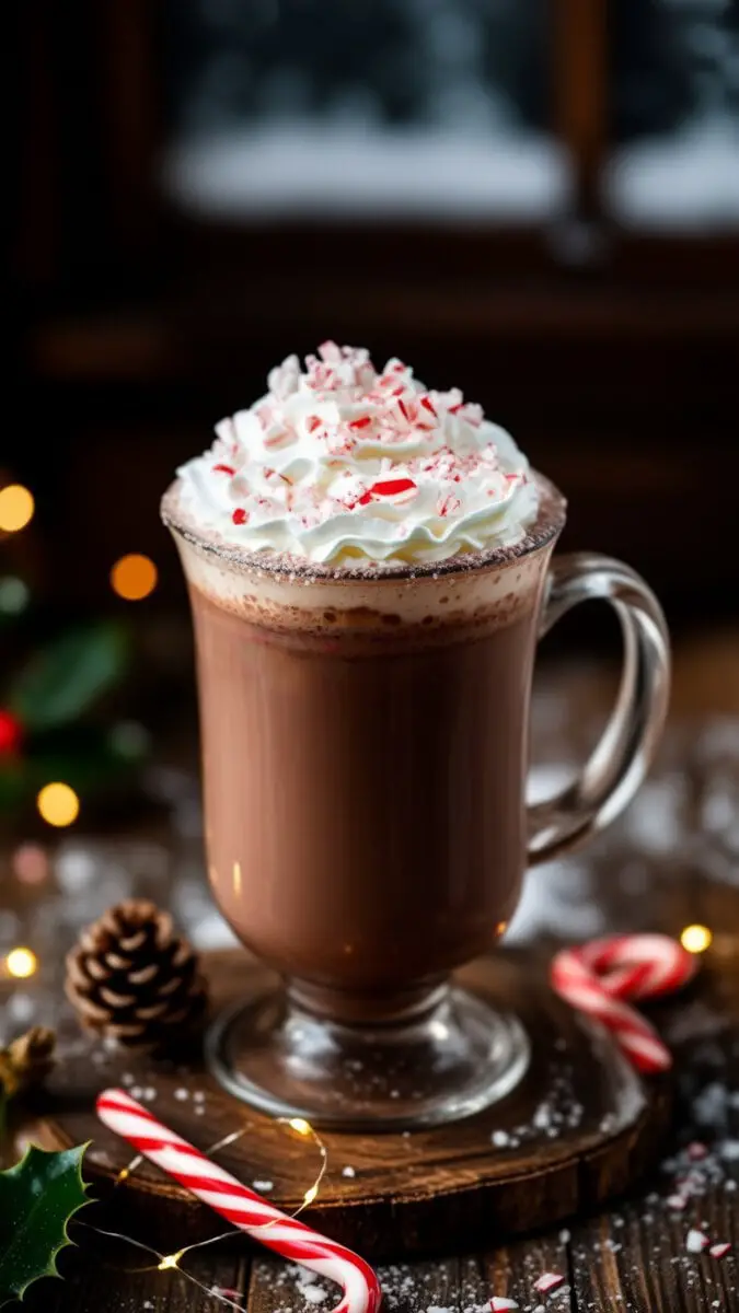 Peppermint Hot Chocolate Cocktail