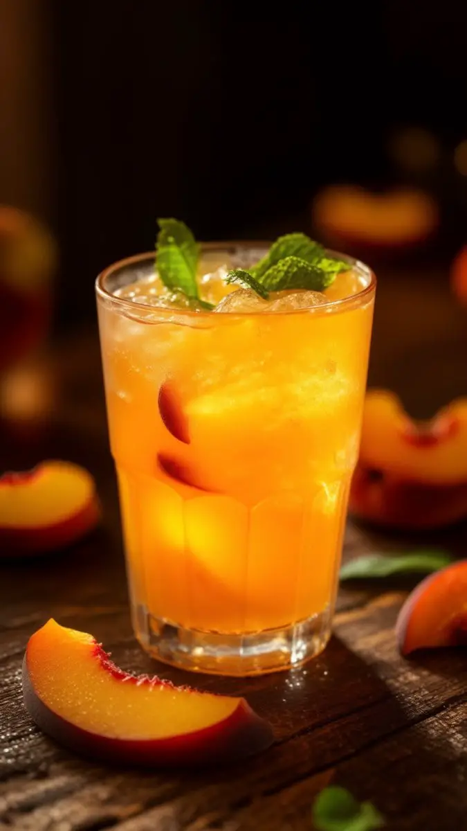 Peach Bourbon Smash