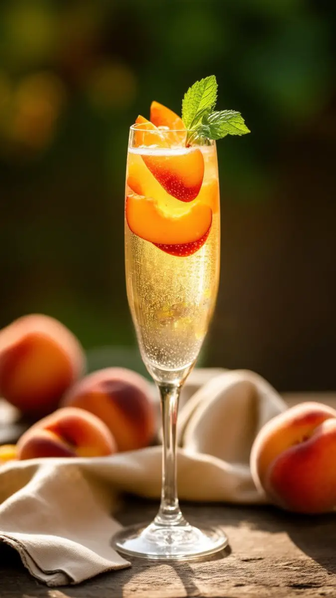 Peach Prosecco Cooler