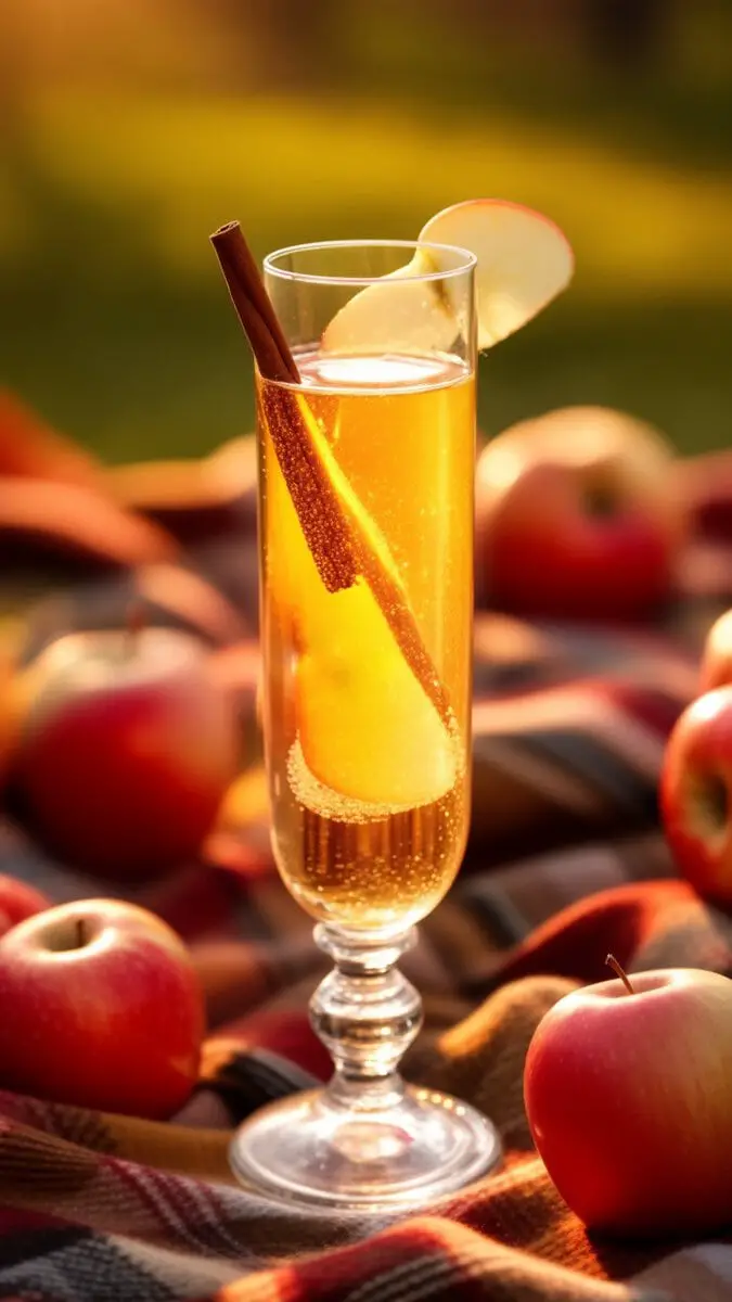 Spiced Apple Cider Shandy cocktail