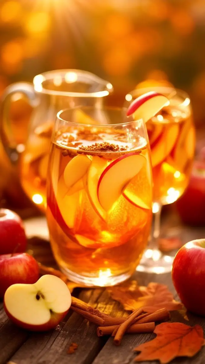 Caramel Apple Sangria cocktail