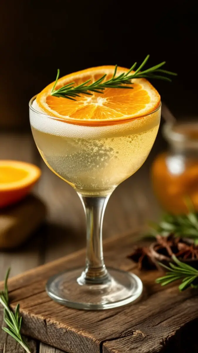 Prosecco and Rosemary Cocktail