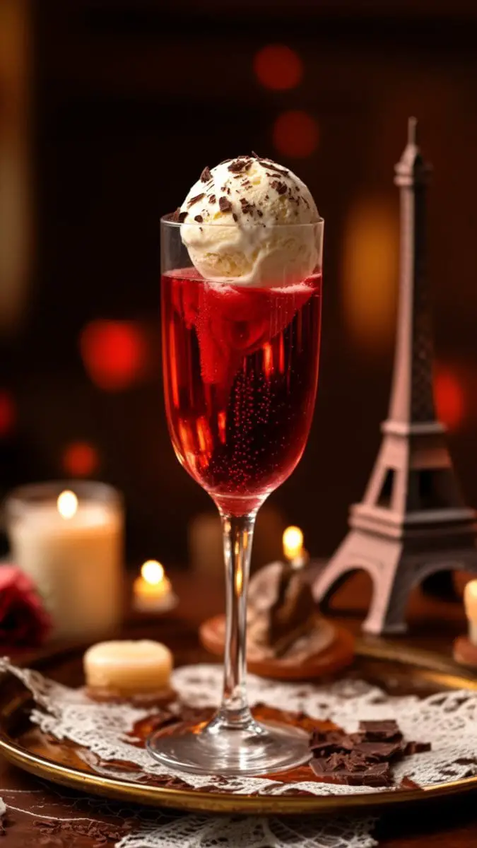 Sparkling Red Wine Float