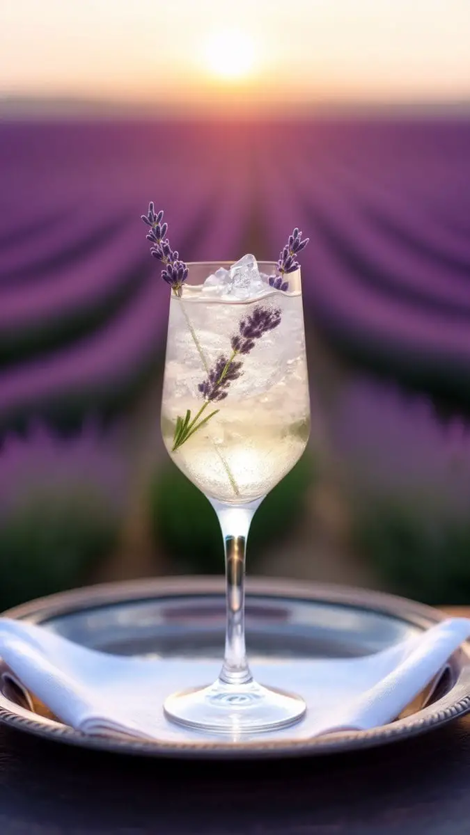 White Wine Lavender Spritz