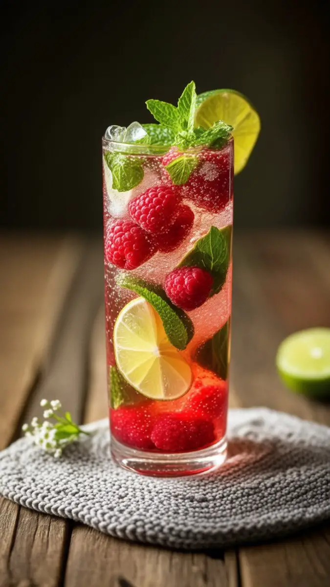 Raspberry Lime Mojito