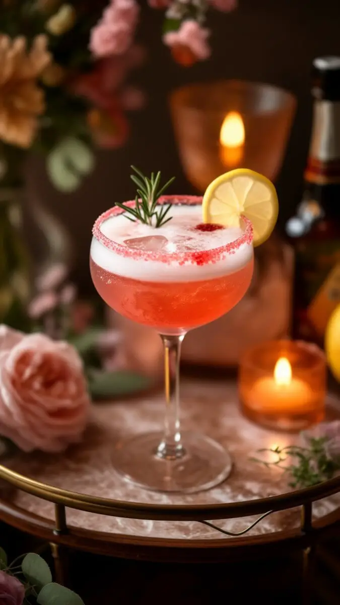 Pink Gin Fizz