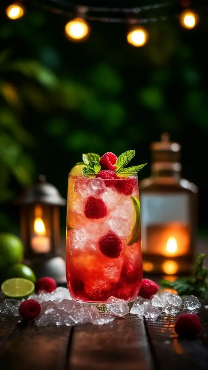 Raspberry Gin Smash