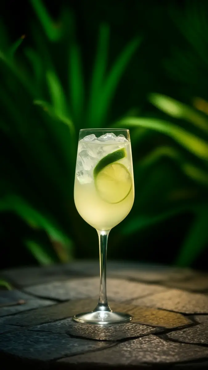 Coconut Rum Caipirinha