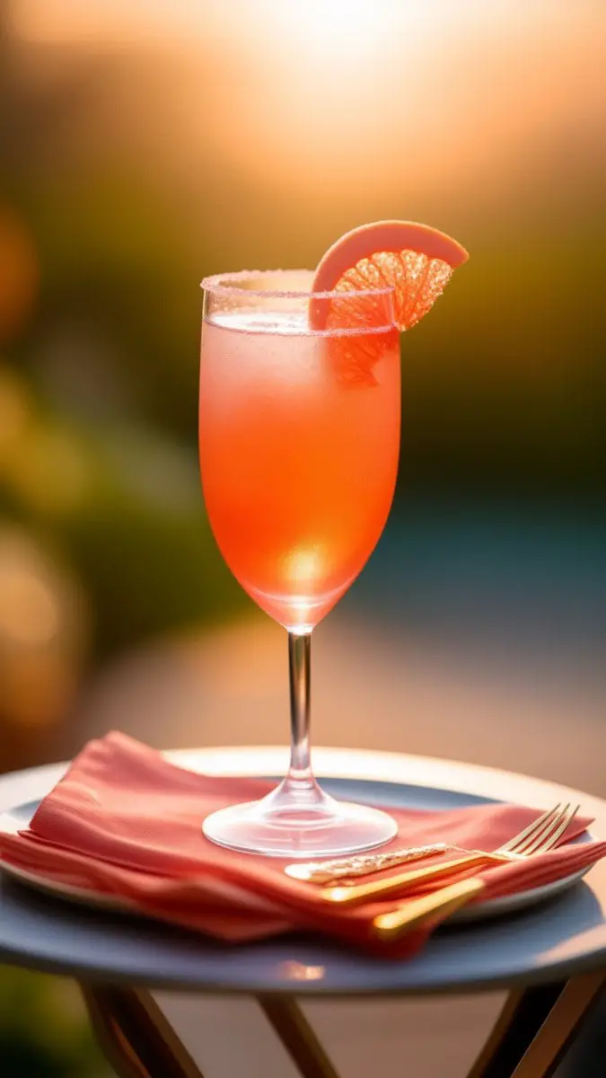 Pink Grapefruit Mimosa