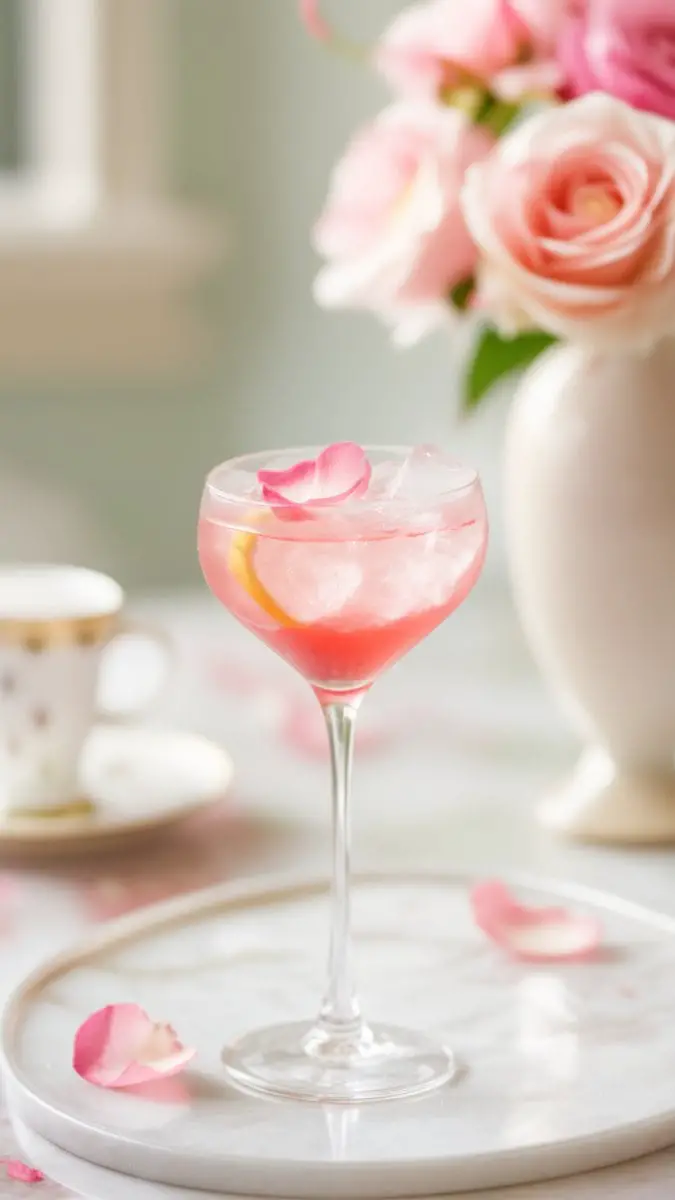 Rosewater Gin Fizz