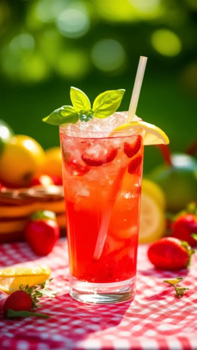 Strawberry Basil Smash