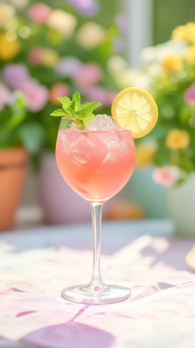 Pink Lemonade Vodka Spritzer