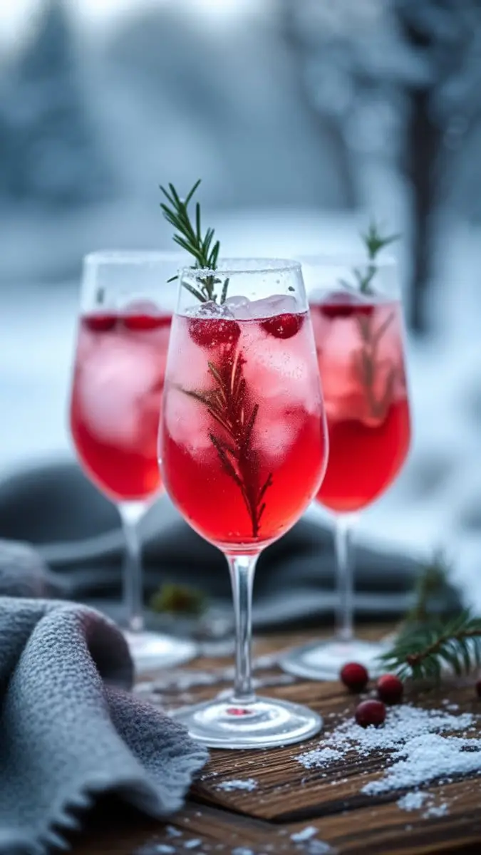 Cranberry Lime Vodka Spritzer