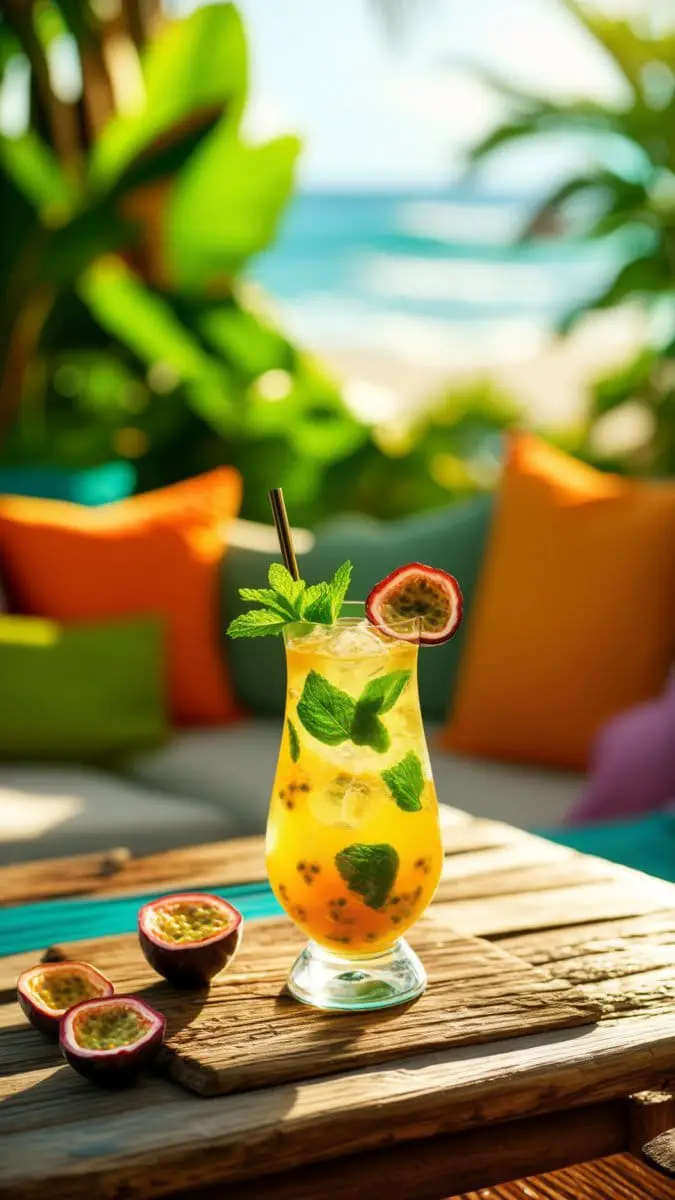 Passion Fruit Vodka Mojito