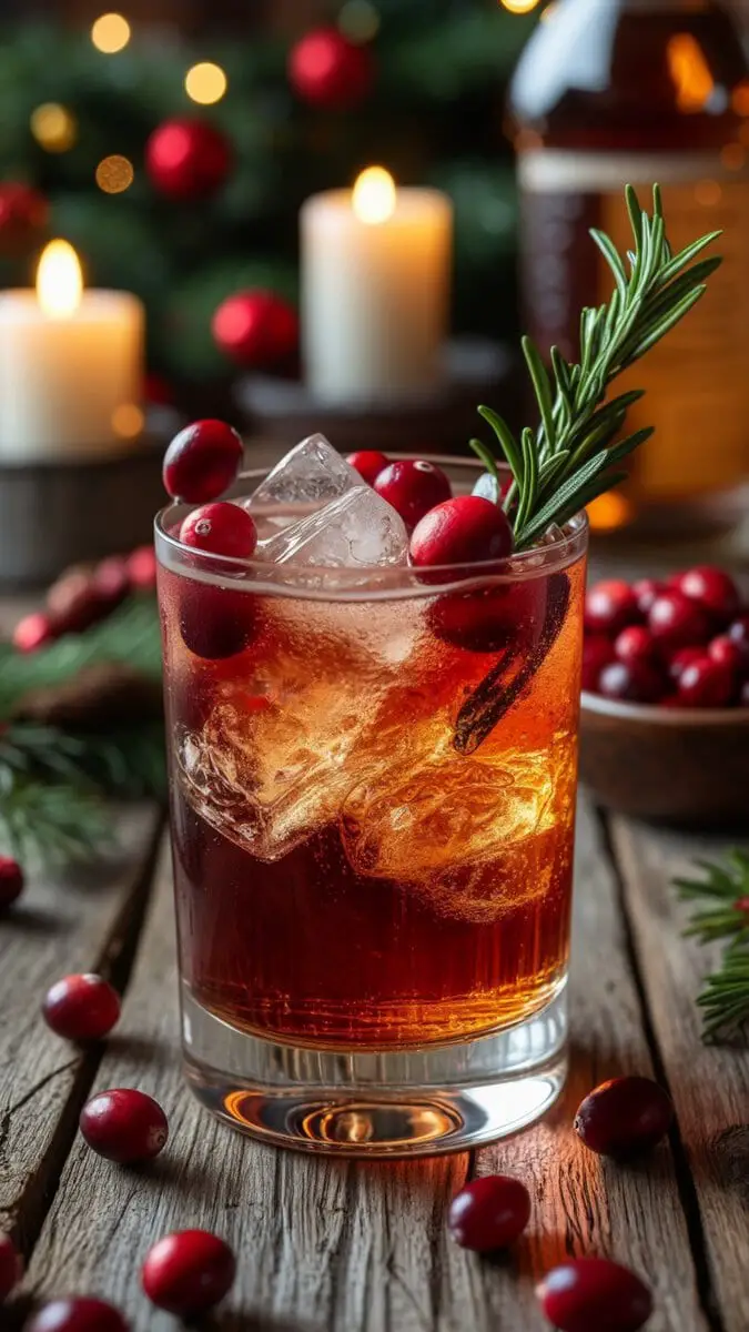 Bourbon Cranberry Spritz