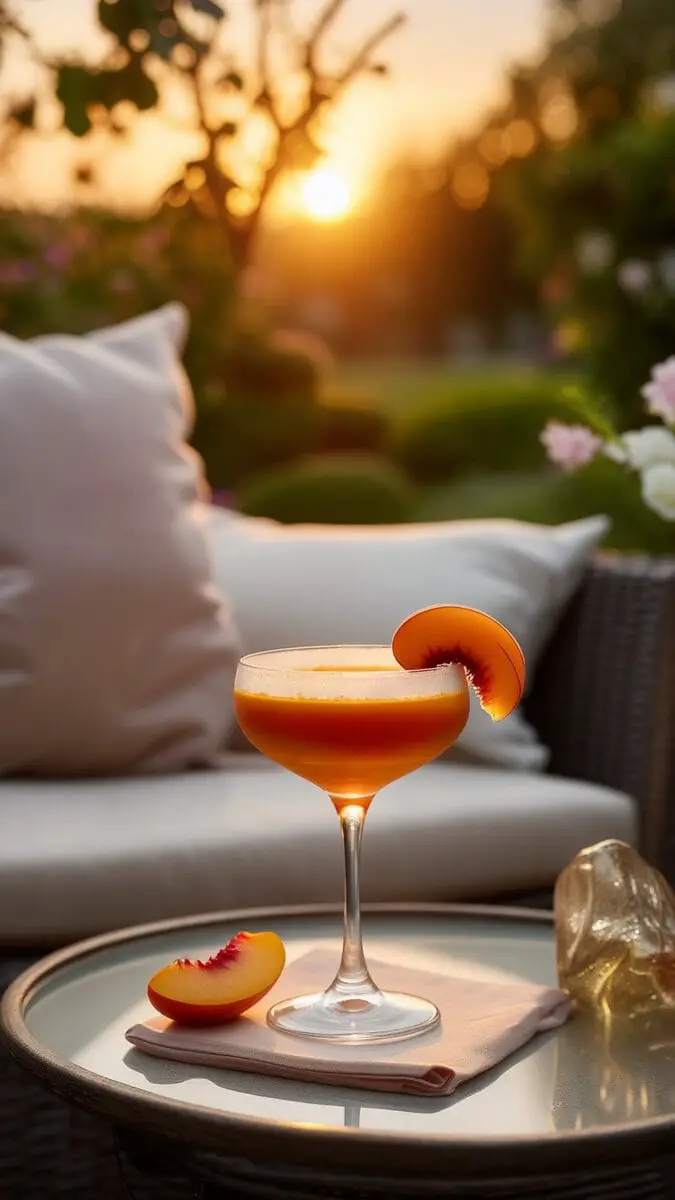 Bourbon Peach Bellini