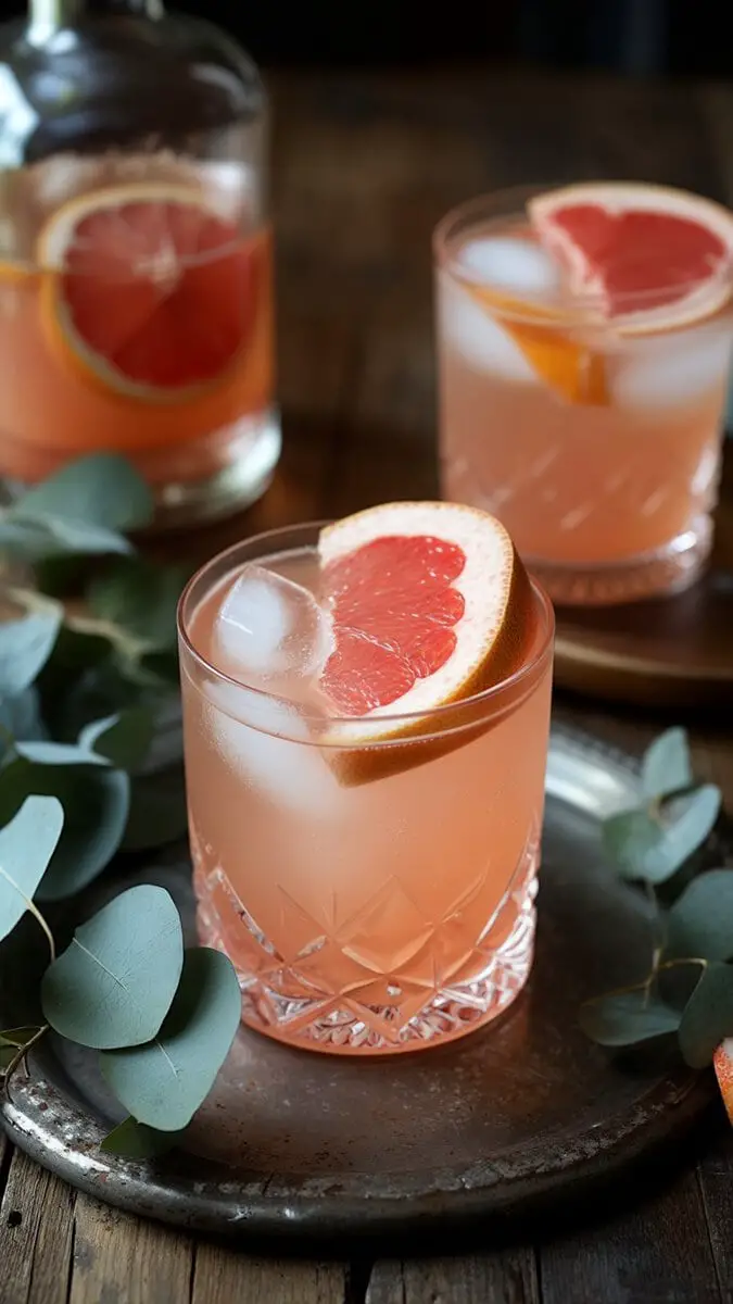 Pink Grapefruit Gin Punch