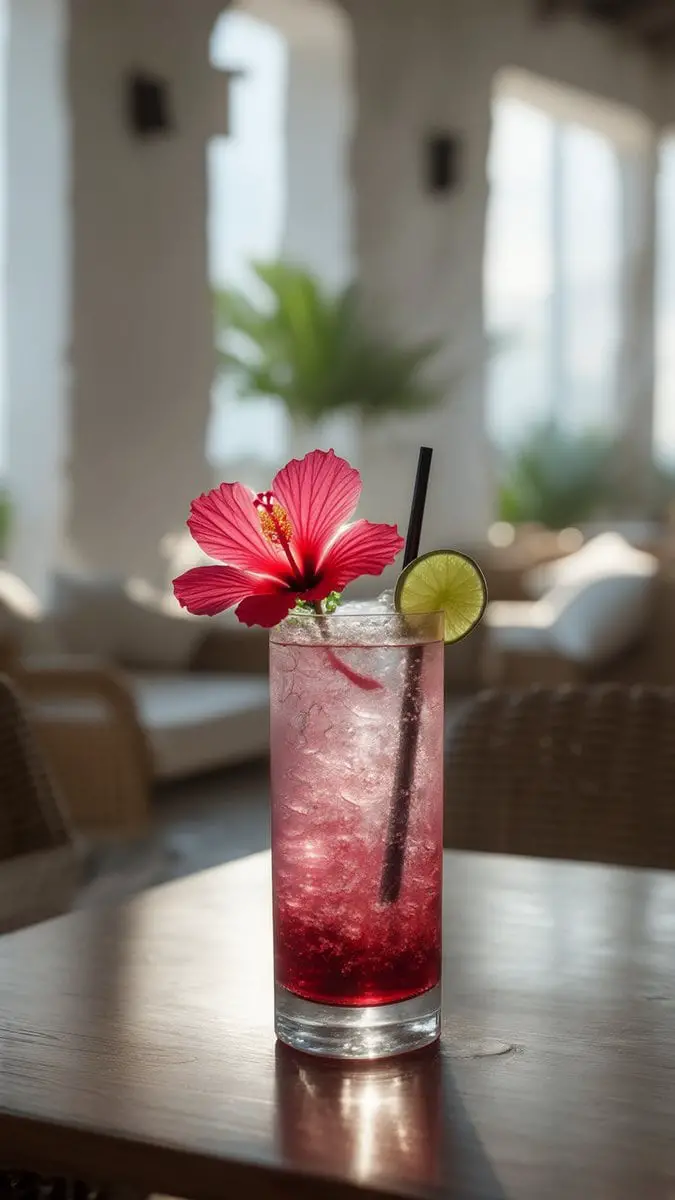 Hibiscus Tequila Spritz