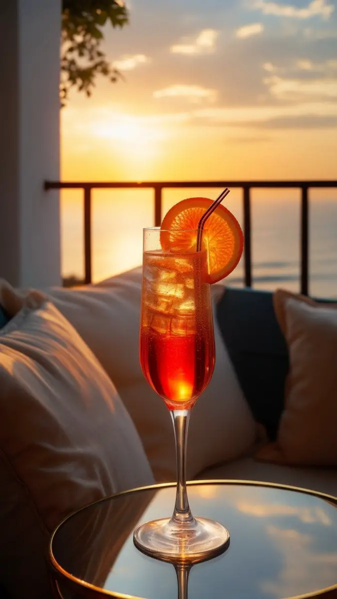 Orange Champagne Sunset