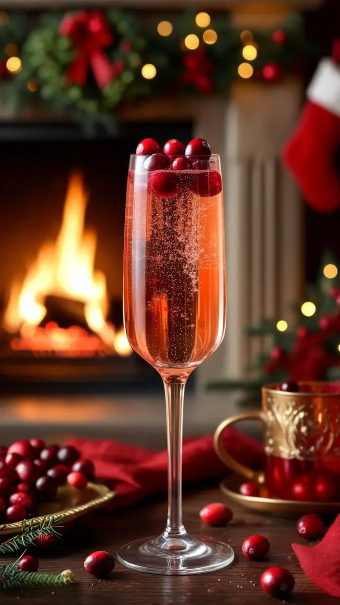 Cranberry Champagne Cocktail