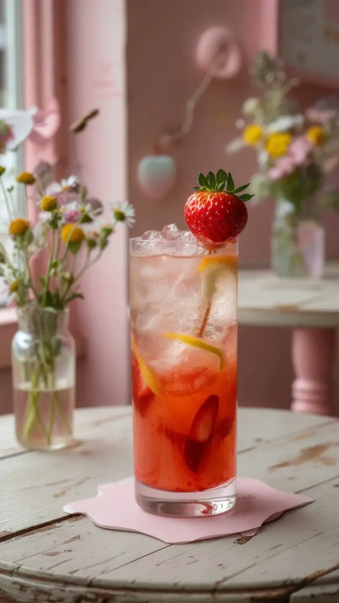 Strawberry Lemonade Spritzer