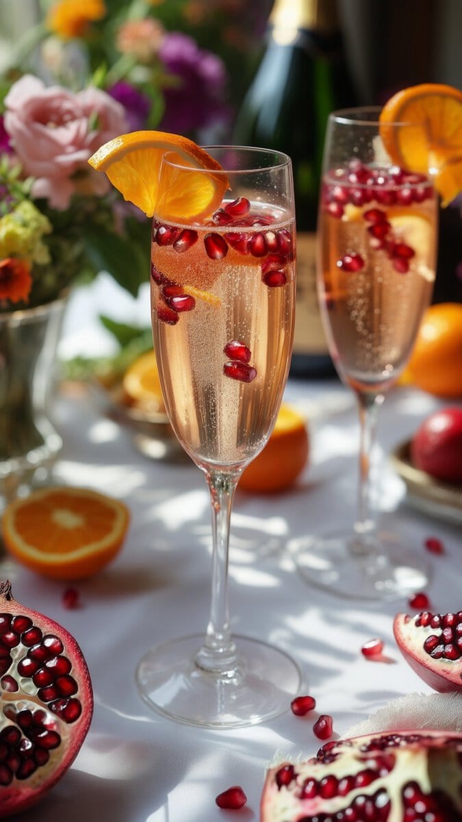 Pomegranate Champagne Punch