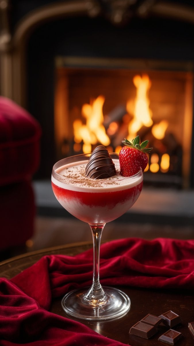 Chocolate-Covered Strawberry Martini