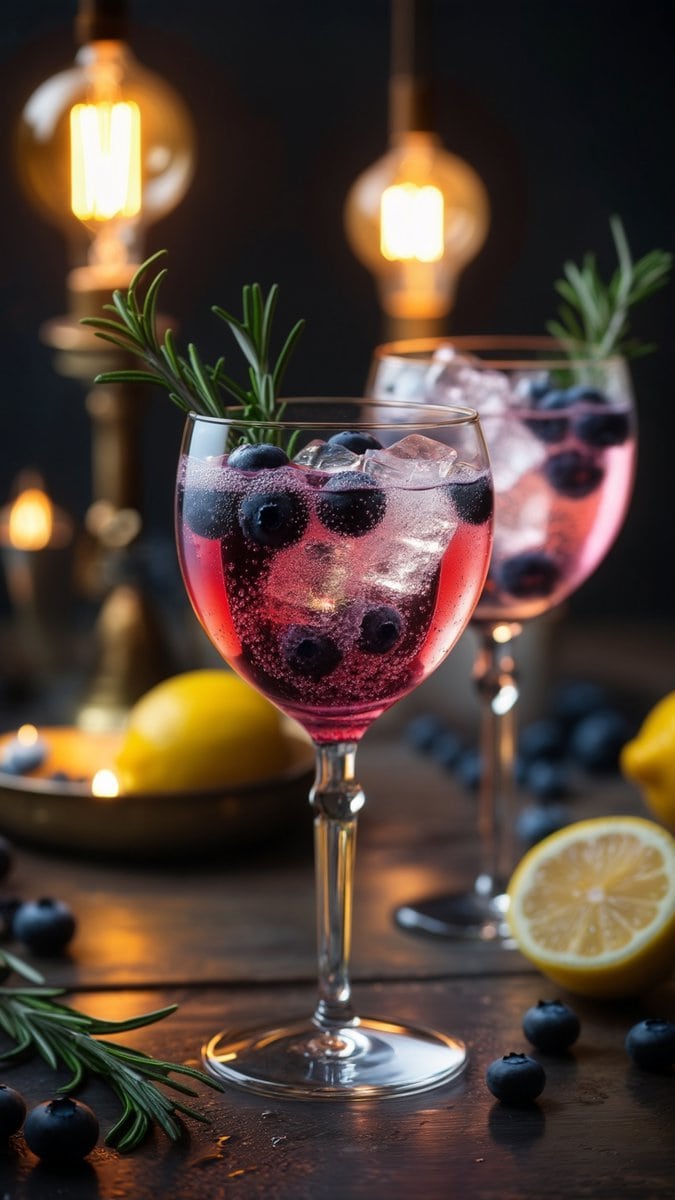 Blueberry Gin Fizz Pitcher