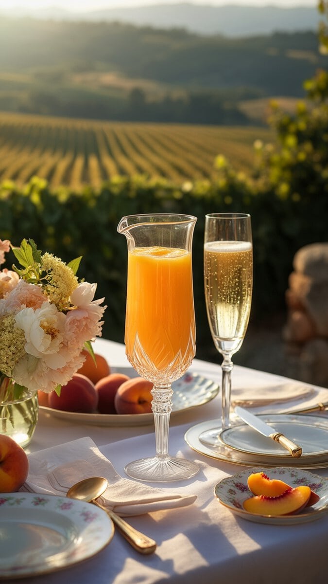 Sparkling Peach Bellini Pitcher