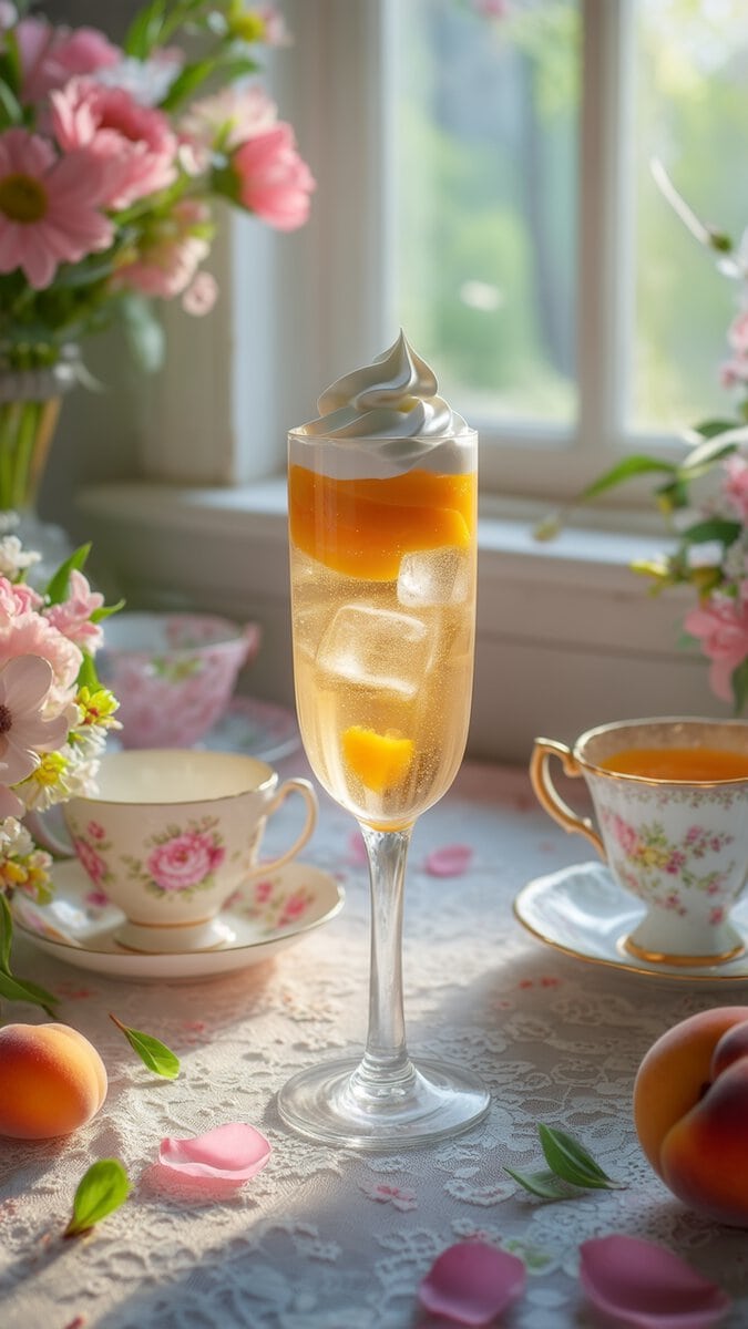 Peaches & Cream Fizz